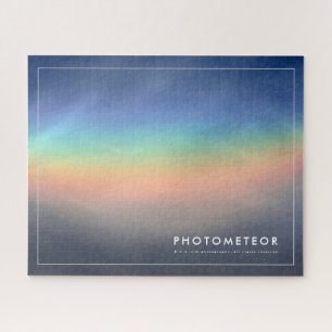 Puzzle Hermoso arco iris deslumbrante en las nubes