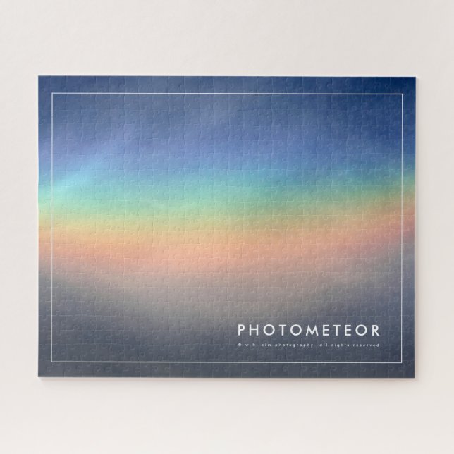 Puzzle Hermoso arco iris deslumbrante en las nubes (Horizontal)