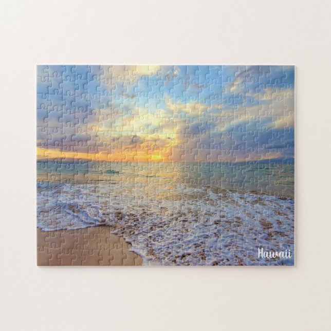 Puzzle Hermoso atardecer hawaiano (Horizontal)