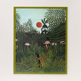 Puzzle Hermoso Bosque Virgen famoso de Henri Rousseau