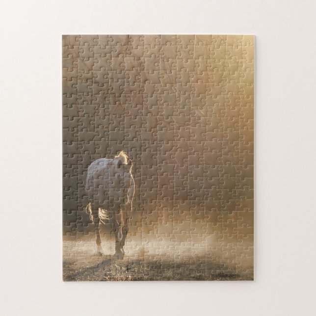 Puzzle Hermoso caballo y luz solar (Vertical)