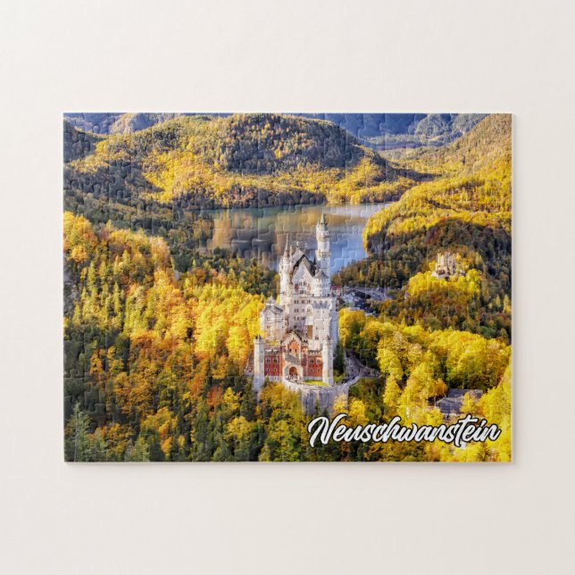 Puzzle Hermoso Castillo Neuschwanstein, Alemania (Horizontal)