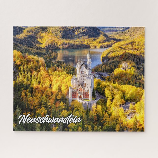 Puzzle Hermoso Castillo Neuschwanstein, Alemania (Horizontal)