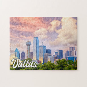 Puzzle Hermoso centro de Dallas, Texas, Estados Unidos
