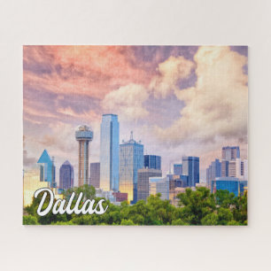 Puzzle Hermoso centro de Dallas, Texas, Estados Unidos