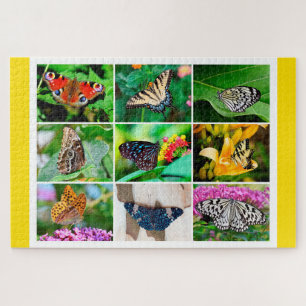 Puzzle Hermoso Collage de Mariposas, Edad 12+, 1014 Pieza