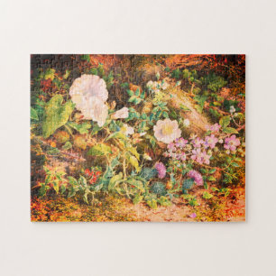 Puzzle Hermoso cuadro floral de petunias vintage