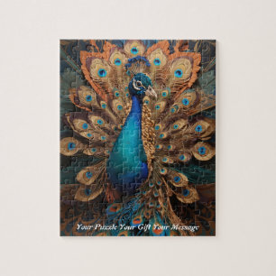 Puzzle Hermoso Esplendor Majestuoso: el pavo real Boho