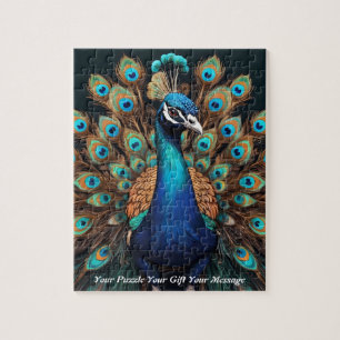 Puzzle Hermoso Esplendor Majestuoso: el pavo real Boho