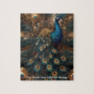 Puzzle Hermoso Esplendor Majestuoso: el pavo real Boho