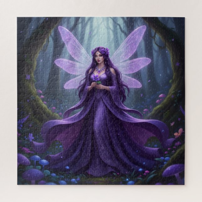 Puzzle Hermoso Febrero Amethyst Fairy (Vertical)