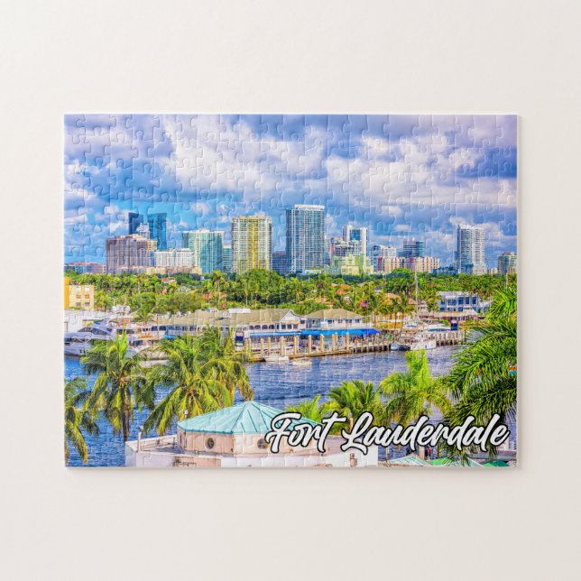 Puzzle Hermoso Fort Lauderdale, Florida, Estados Unidos (Horizontal)