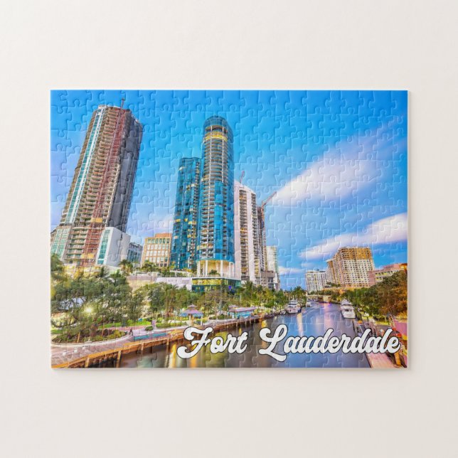 Puzzle Hermoso Fort Lauderdale, Florida, Estados Unidos (Horizontal)