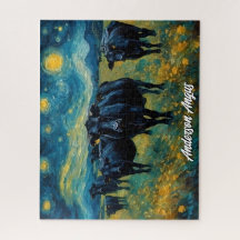 Hermoso ganado negro de ángulos