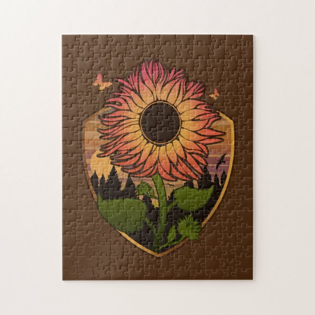 Puzzle Hermoso girasol (Vertical)