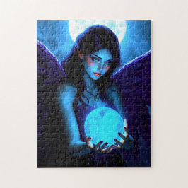 Puzzle Hermoso Hada Sujeta Orb Mágico Brillante