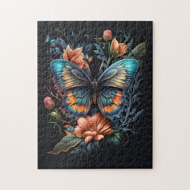 Puzzle Hermoso Ilustracion mariposa (Vertical)