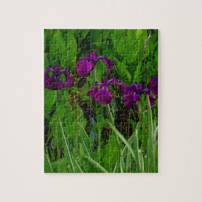 Puzzle Hermoso Iris Morado (Vertical)