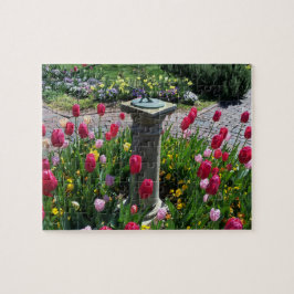 Puzzle Hermoso jardín de flores