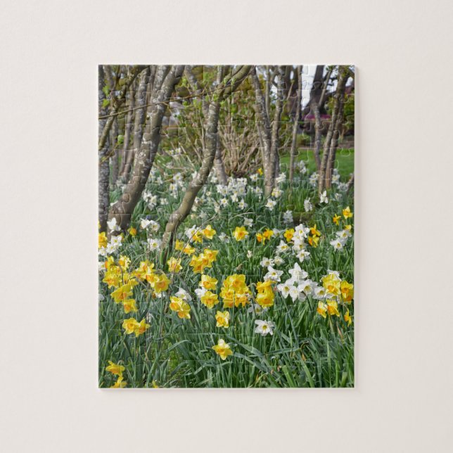 Puzzle Hermoso jardín de primavera (Vertical)
