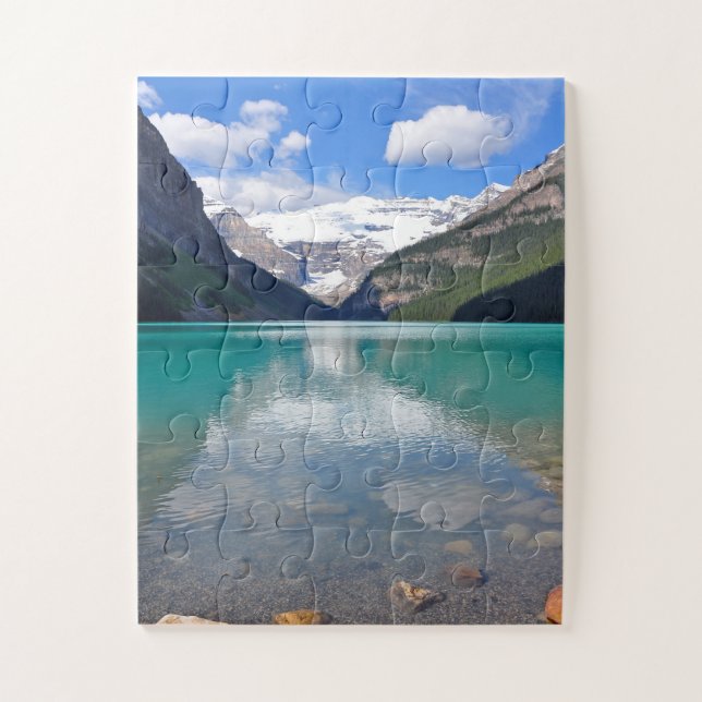 Puzzle Hermoso lago Louise (Vertical)