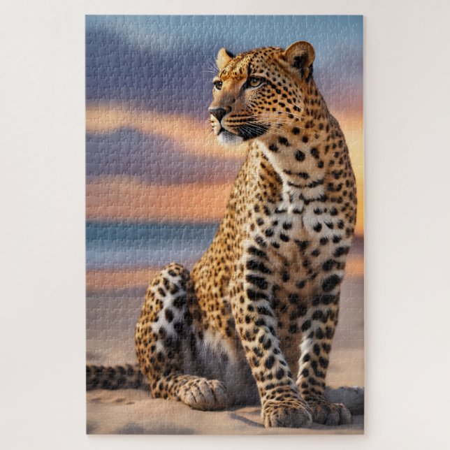 Puzzle Hermoso leopardo (Vertical)