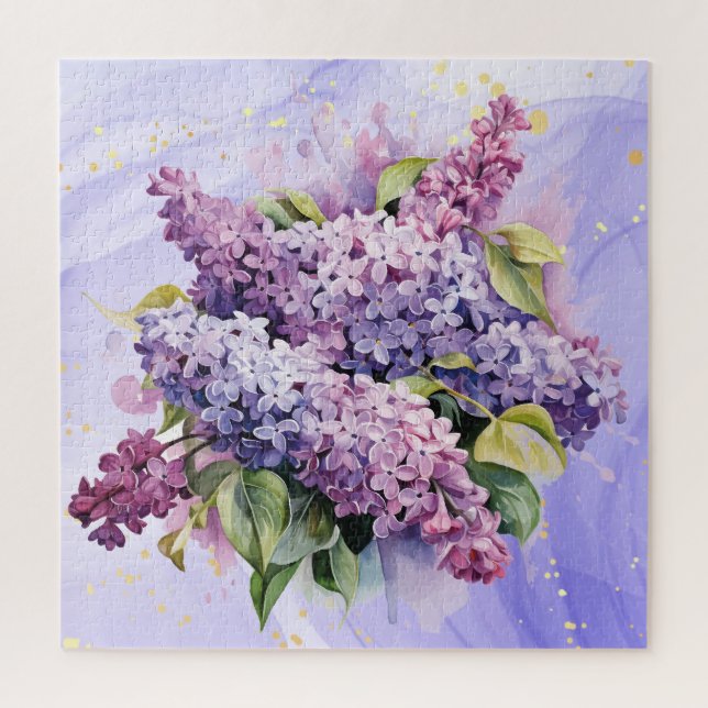 Puzzle Hermoso Lilac Bouquet Flor Bouquet Floral (Vertical)