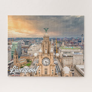 Puzzle Hermoso Liverpool histórico, Inglaterra, Reino Uni