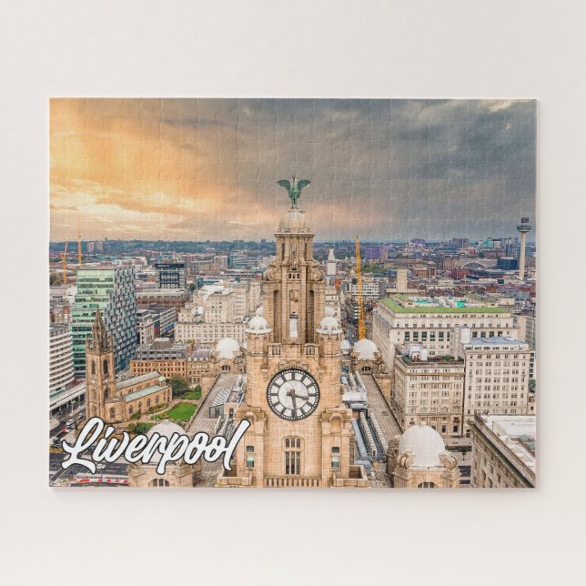 Puzzle Hermoso Liverpool histórico, Inglaterra, Reino Uni (Horizontal)