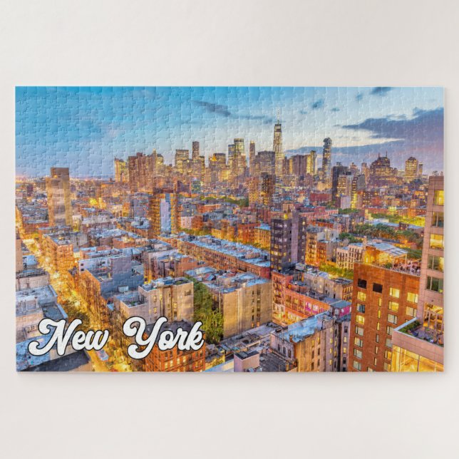 Puzzle Hermoso Manhattan, Nueva York, Estados Unidos (Horizontal)