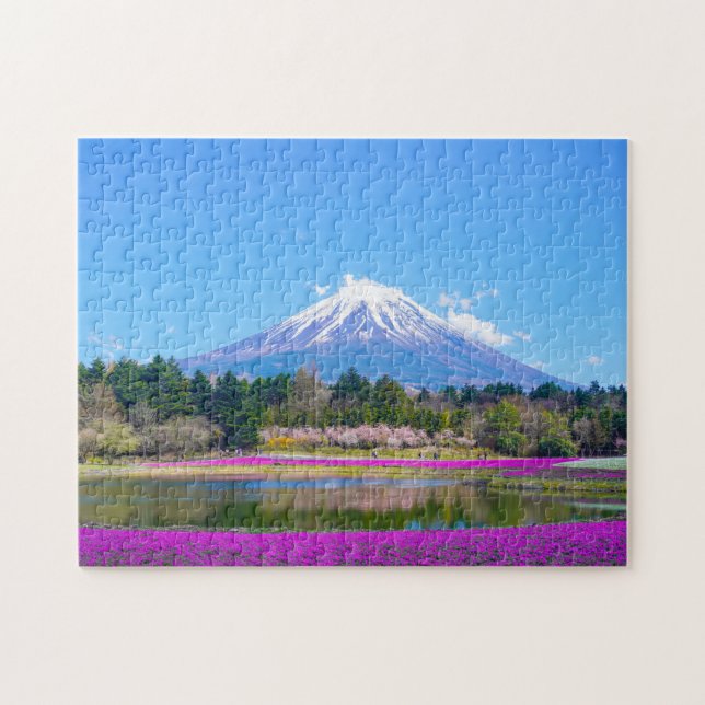 Puzzle Hermoso Monte Fuji | Prefectura de Shizuoka Japón (Horizontal)