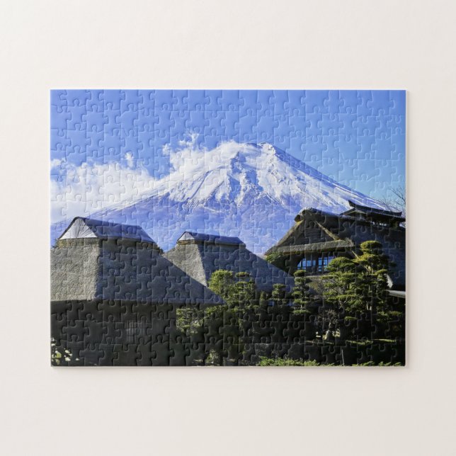 Puzzle Hermoso Monte Fuji | Prefectura de Shizuoka Japón (Horizontal)