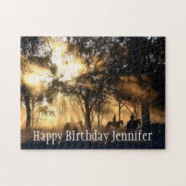 Puzzle Hermoso nombre personalizado de caballo de Sun For