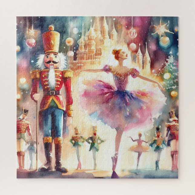 Puzzle Hermoso Nutcracker acuarela (Vertical)