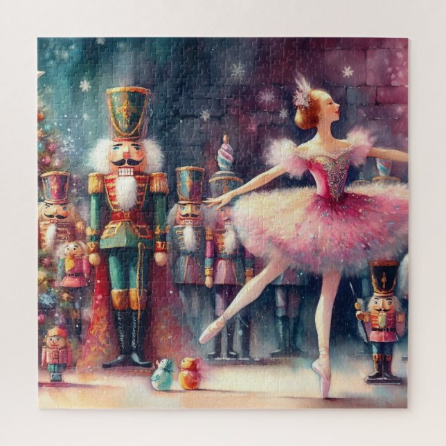 Puzzle Hermoso Nutcracker acuarela (Vertical)