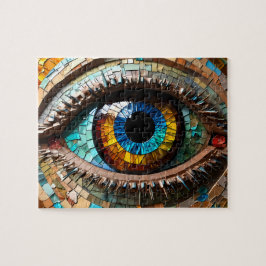 Puzzle Hermoso ojo de mosaico