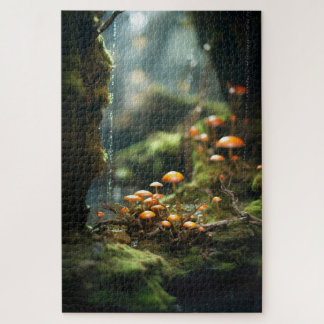 Puzzle Hermoso paisaje medieval de fantasía 1014pcs