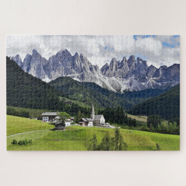 Puzzle Hermoso paisaje montañoso dolomita (Horizontal)