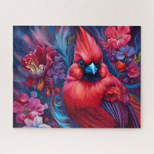 Puzzle Hermoso pájaro cardenal