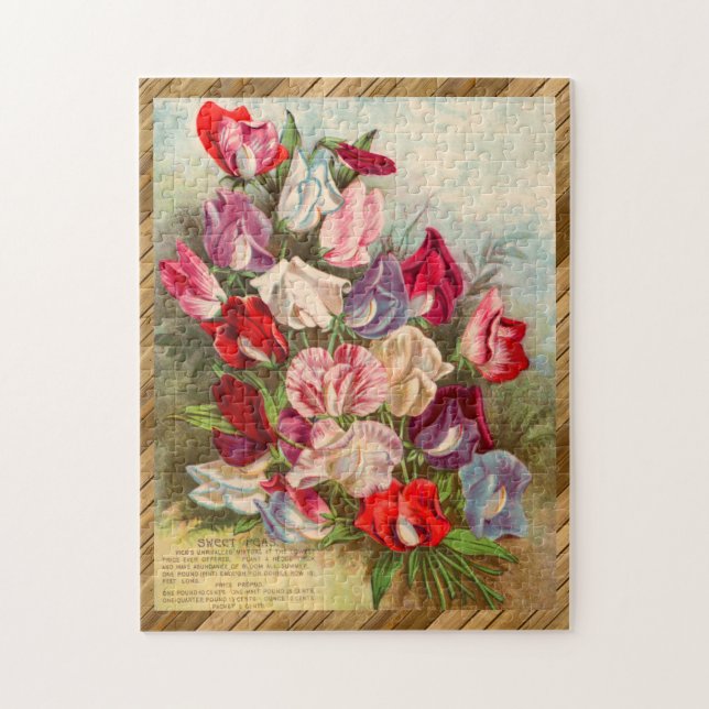 Puzzle Hermoso paquete de semillas floridas victorianas P (Vertical)