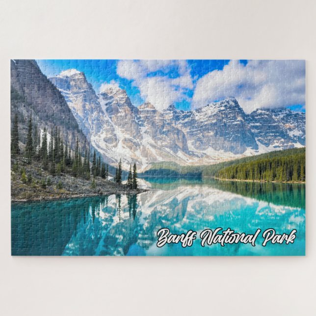 Puzzle Hermoso Parque Nacional Banff, Alberta, Canadá (Horizontal)