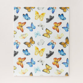 Puzzle Hermoso patrón de mariposa con nombre