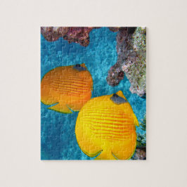 Puzzle Hermoso pez tropical en Coral
