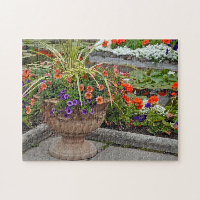 Puzzle Hermoso plantador de petunia (Horizontal)