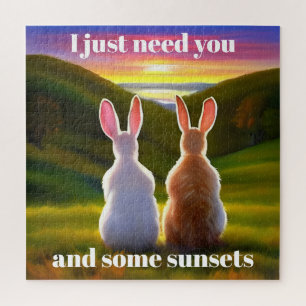 Puzzle Hermoso Poster Sunset