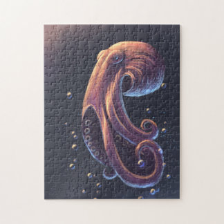 Puzzle Hermoso pulpo en el agua