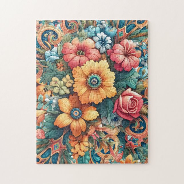 Puzzle Hermoso ramo de flores (Vertical)