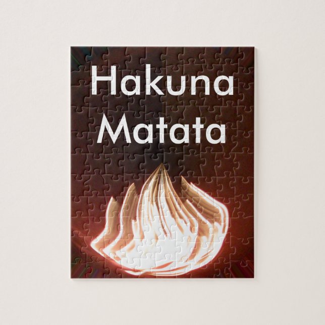 Puzzle Hermoso resumen del arte de la llama (Vertical)