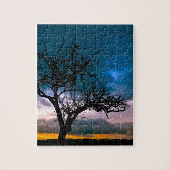 Puzzle Hermoso Sunset Escenario Paisaje Fotográfico Arte (Vertical)