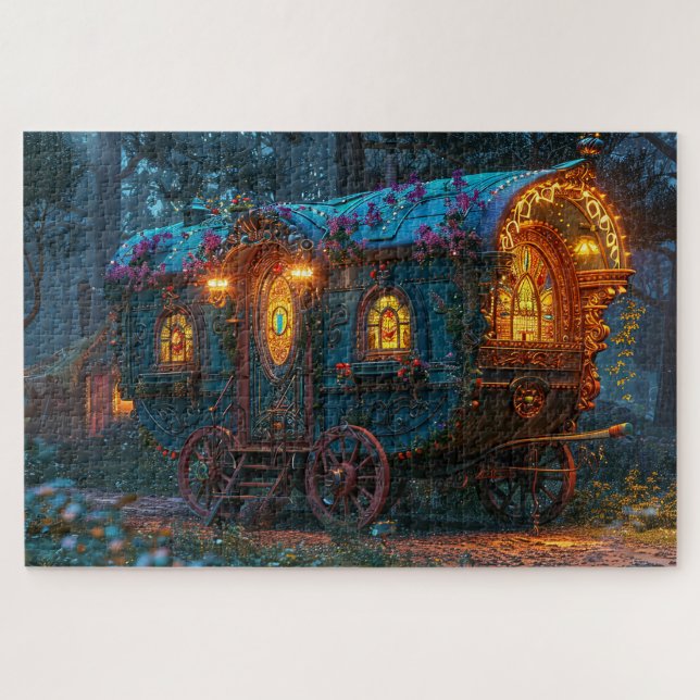 Puzzle Hermoso vagón gitano (Horizontal)